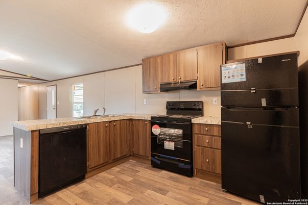 Interior, Kitchen, Wood Texture Flooring