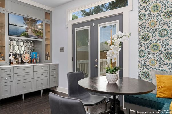 Dining room, Interior, Wood Texture Flooring