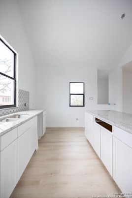 Interior, Kitchen, Wood Texture Flooring