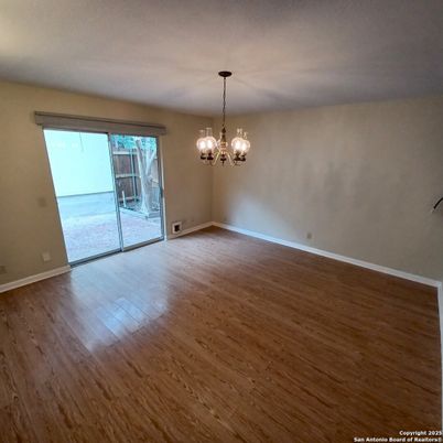 Chandelier, Empty room, Interior, Pendant Lights, Wood Texture Flooring