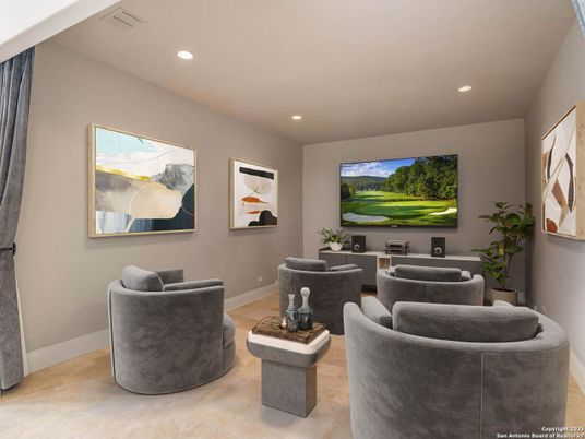 Interior, Living room, Recessed Lighting
