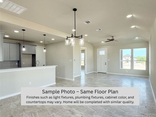 Empty room, Interior, Pendant Lights, Recessed Lighting
