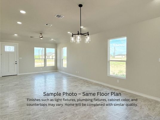Empty room, Interior, Pendant Lights, Recessed Lighting