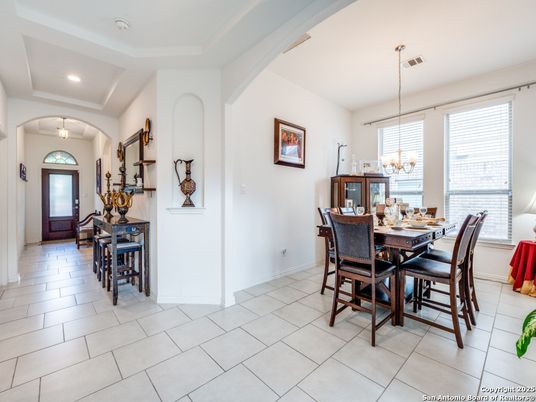 Chandelier, Dining room, Interior, Recessed Lighting