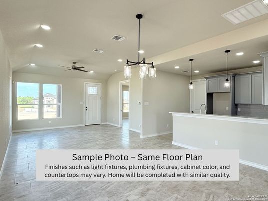 Empty room, Interior, Pendant Lights, Recessed Lighting