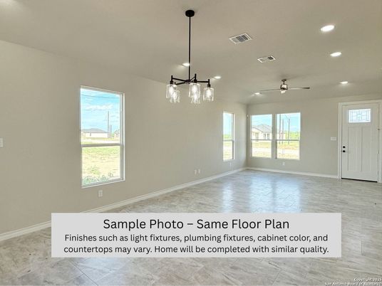 Empty room, Interior, Pendant Lights, Recessed Lighting