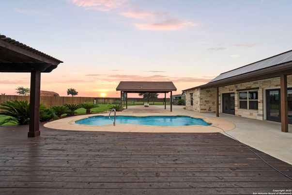 Exterior, Pool, Solar Panels
