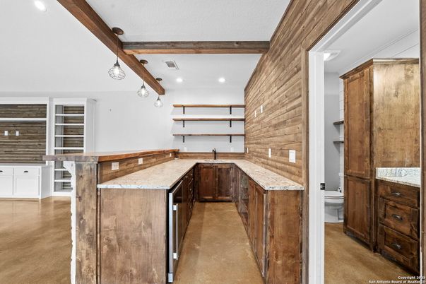 Bathroom, Interior, Recessed Lighting, Wooden Beams, Wooden Walls