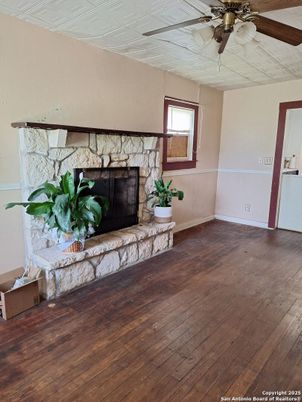 Fireplace, Interior, Wood Texture Flooring