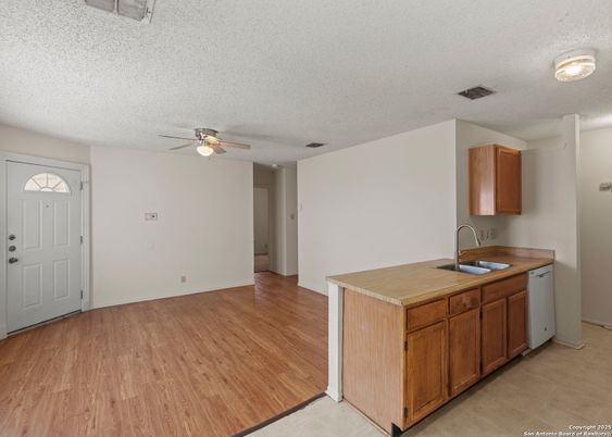 Interior, Kitchen, Wood Texture Flooring