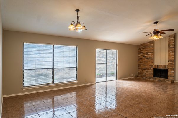 Empty room, Fireplace, Interior, Stone Walls