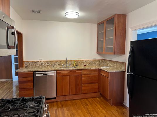 Interior, Kitchen, Wood Texture Flooring