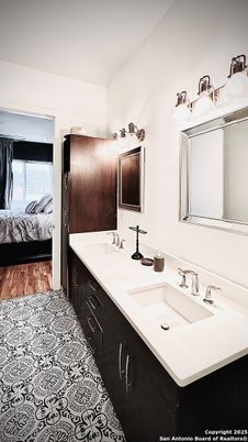 Bathroom, Bedroom, Dual Sink Vanities, Interior, Wood Texture Flooring