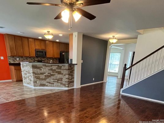 Interior, Kitchen, Wood Texture Flooring