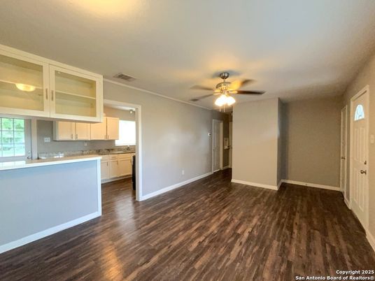Empty room, Interior, Kitchen, Wood Texture Flooring