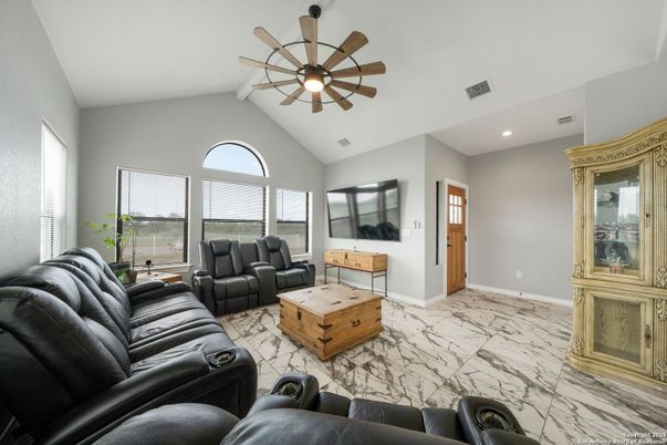 Interior, Living room, Marble, Recessed Lighting