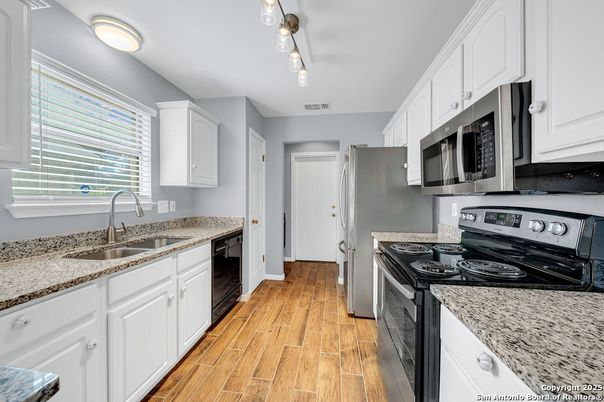 Interior, Kitchen, Wood Texture Flooring