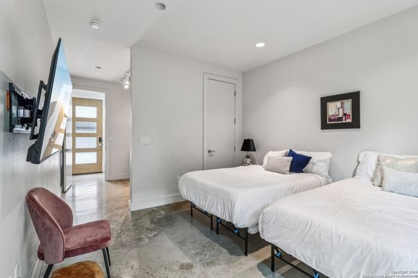 Bedroom, Interior, Recessed Lighting