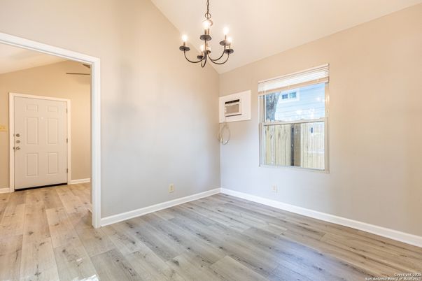 Chandelier, Empty room, Interior, Wood Texture Flooring