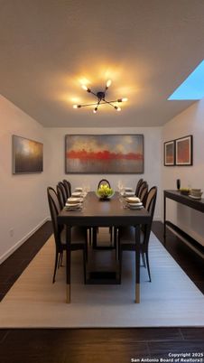 Dining room, Interior, Wood Texture Flooring