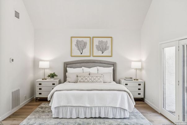 Bedroom, Interior, Wood Texture Flooring