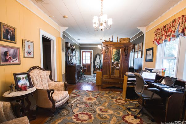 Chandelier, Home Office, Interior, Pendant Lights, Wood Texture Flooring