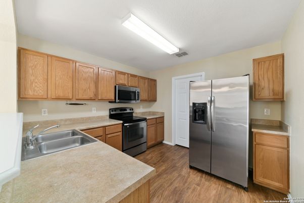 Interior, Kitchen, Wood Texture Flooring