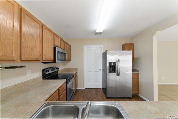 Interior, Kitchen, Wood Texture Flooring