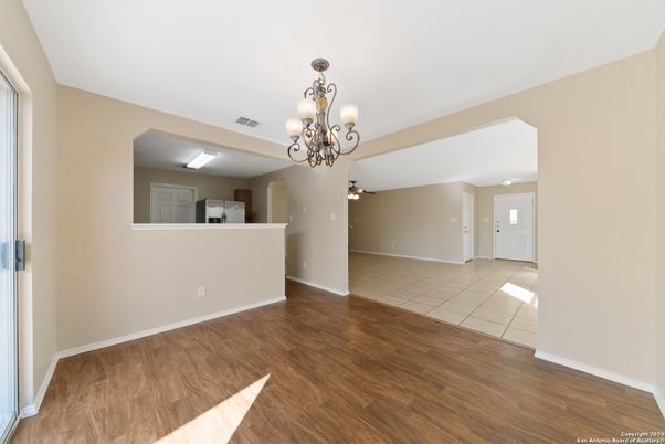 Chandelier, Empty room, Interior, Wood Texture Flooring