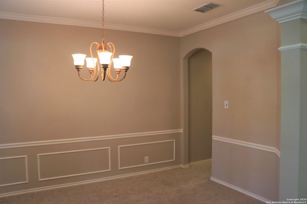 Chandelier, Empty room, Interior