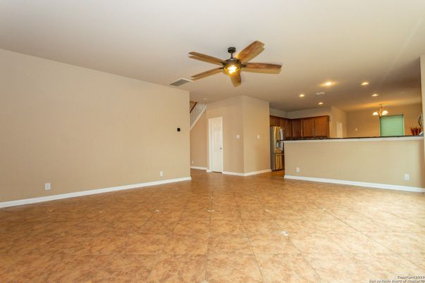 Empty room, Interior, Kitchen, Recessed Lighting