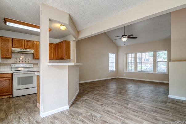 Interior, Kitchen, Wood Texture Flooring