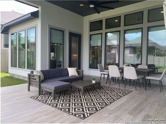 Dining room, Exterior, Wood Texture Flooring