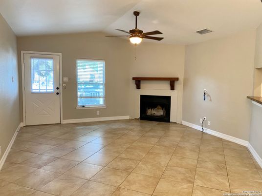 Empty room, Fireplace, Interior