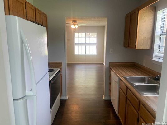 Interior, Kitchen, Wood Texture Flooring