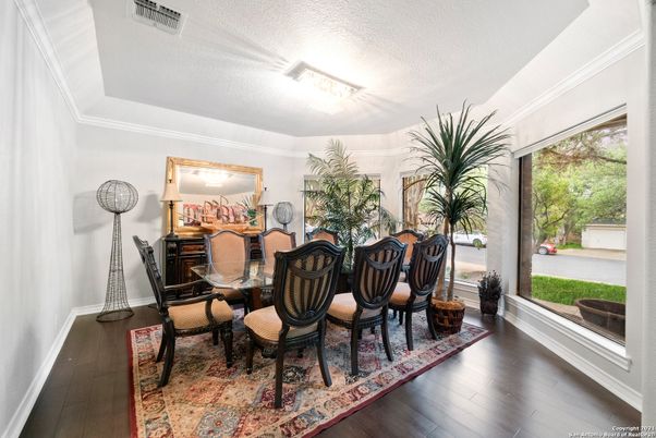Dining room, Interior, Wood Texture Flooring