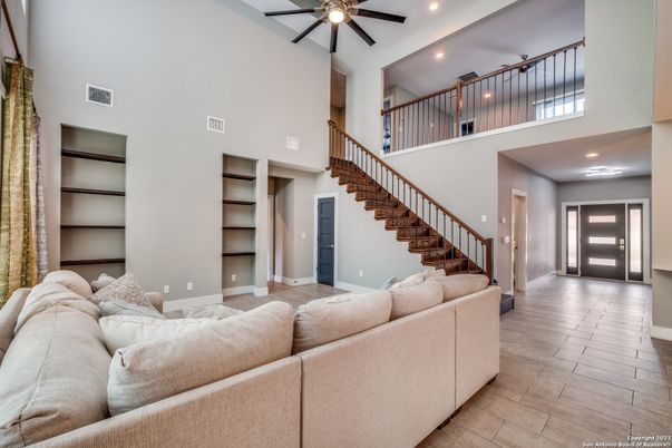 Interior, Living room, Recessed Lighting