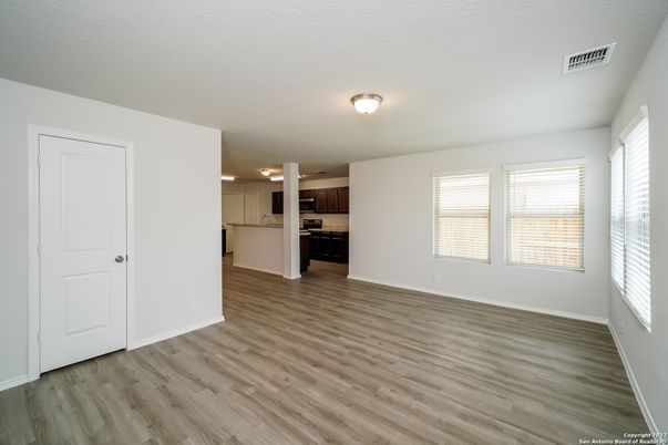 Empty room, Interior, Kitchen, Wood Texture Flooring