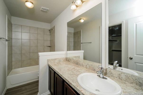 Bathroom, Interior, Wood Texture Flooring