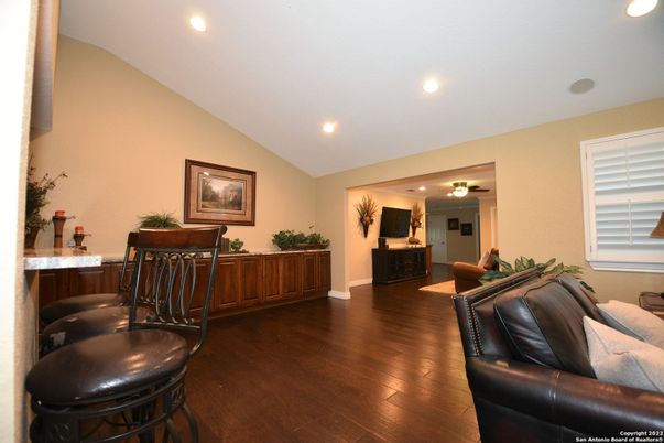 Interior, Recessed Lighting, Wood Texture Flooring