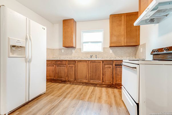Interior, Kitchen, Wood Texture Flooring
