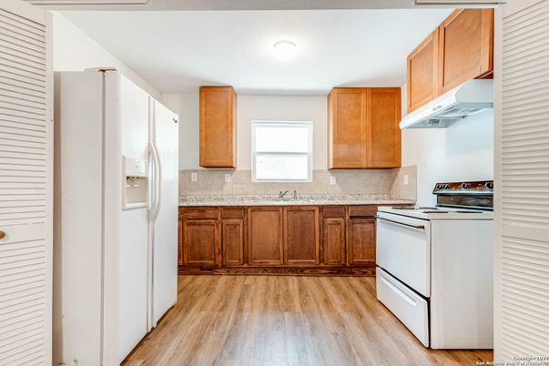 Interior, Kitchen, Wood Texture Flooring