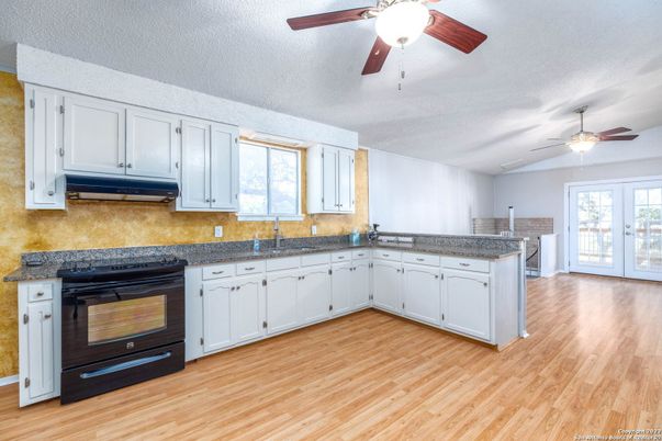 Interior, Kitchen, Wood Texture Flooring