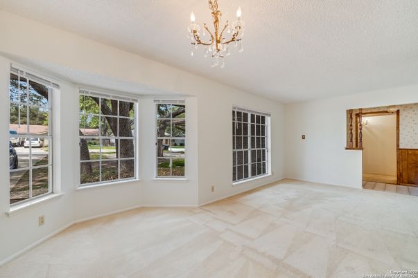 Chandelier, Empty room, Interior