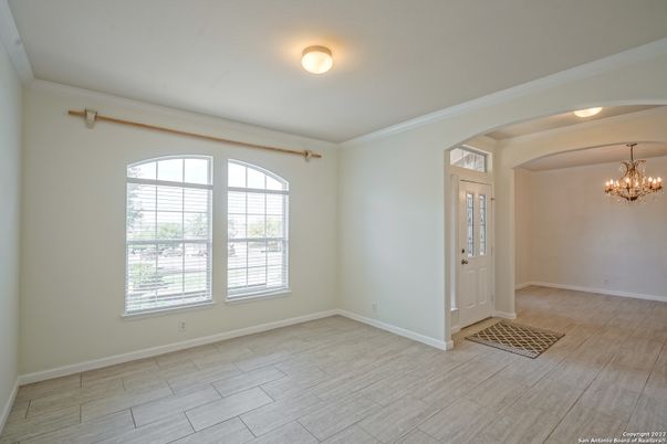 Chandelier, Empty room, Interior, Wood Texture Flooring