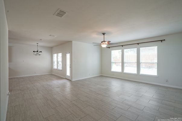 Chandelier, Empty room, Interior, Wood Texture Flooring