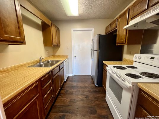 Interior, Kitchen, Wood Texture Flooring