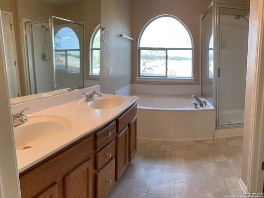 Bathroom, Dual Sink Vanities, Glass Shower, Interior