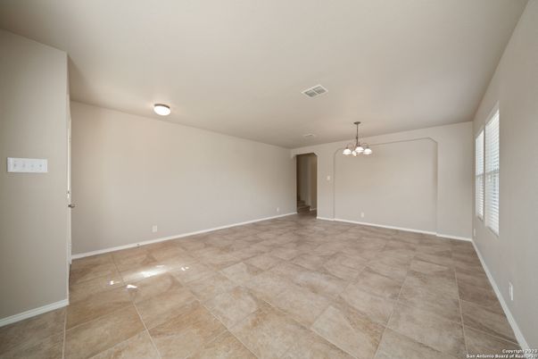 Chandelier, Empty room, Interior