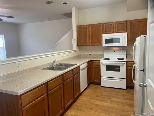 Interior, Kitchen, Wood Texture Flooring